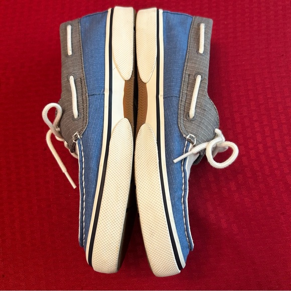 Sperry EUC Men’s Size 10 Top Sider Boat Shoes Canvas Blue and White Casual - Picture 3 of 8
